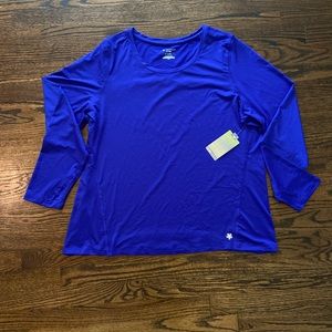 1X NWT Dry Tek Blue Workout Shirt